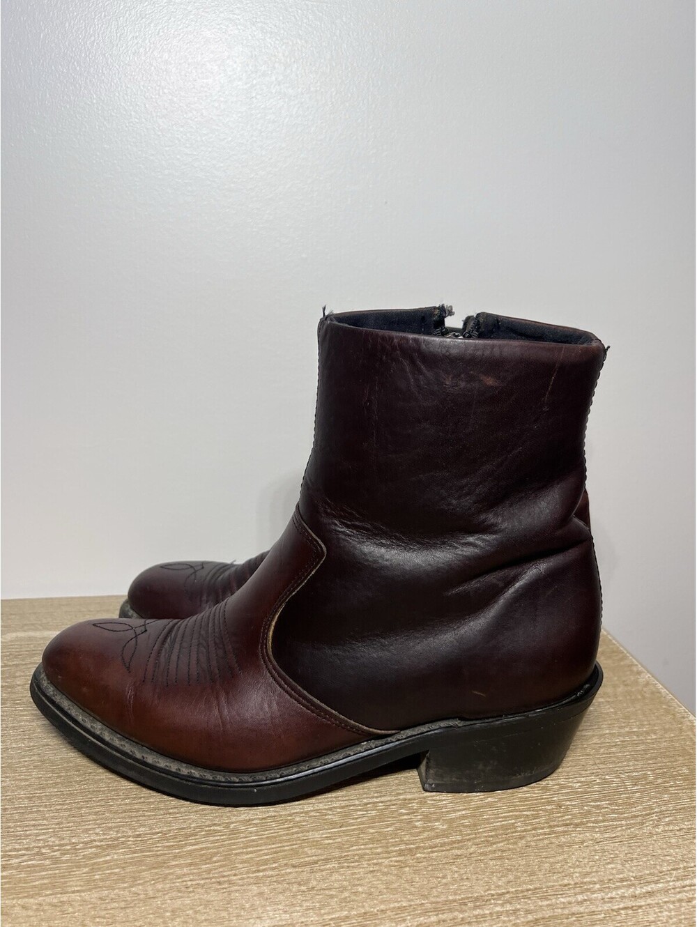 Double H Men's Leather Western Boots Size 8.5